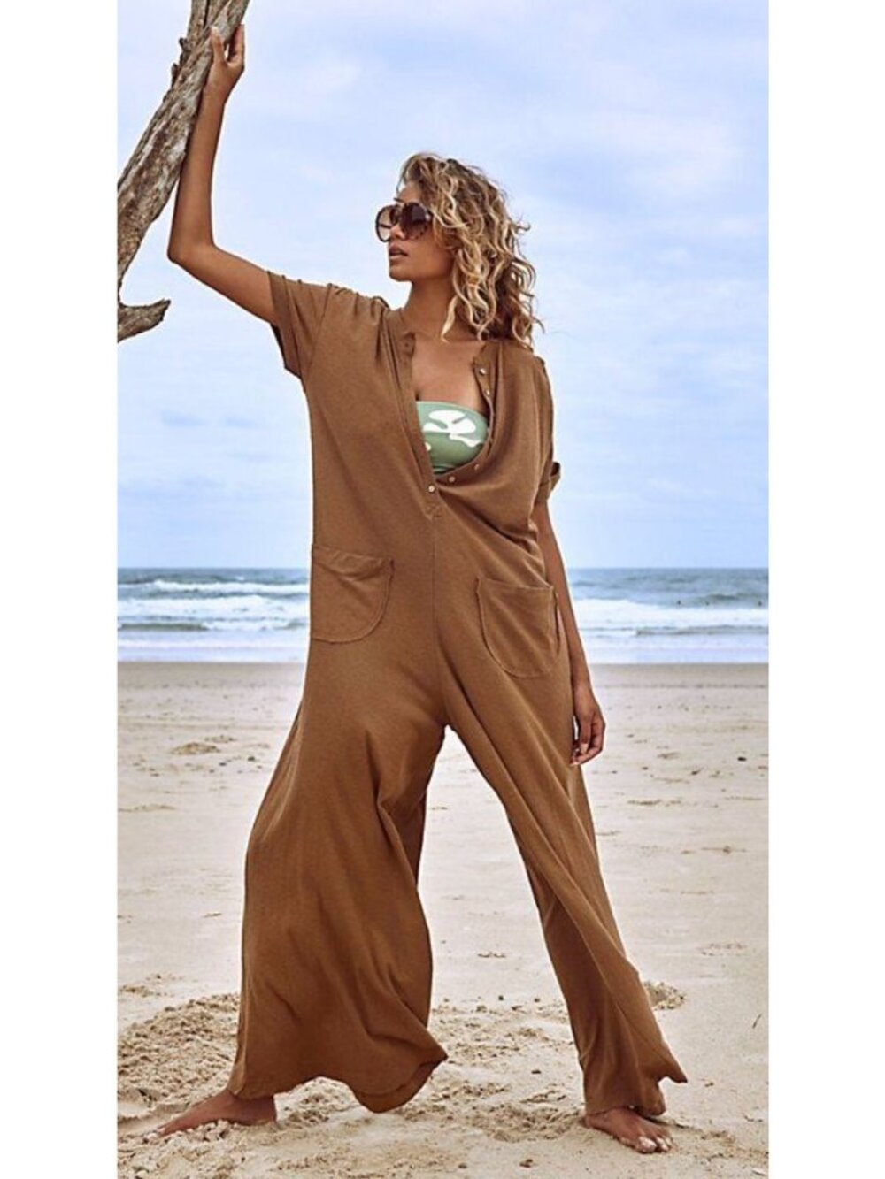 Free People Beach My Go To Jumper Size Medium - Picture 3 of 6